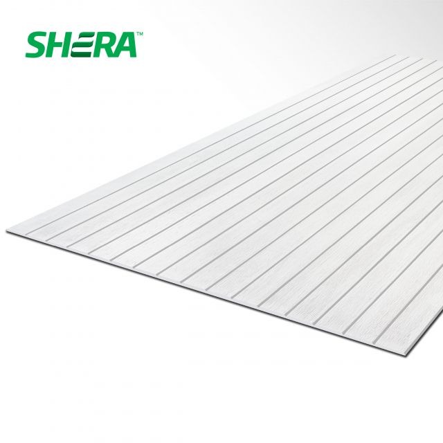 แผ่นผนังตกแต่ง ลายเสี้ยน 0.6*120*240 ร่องวี 3 เดโค่บอร์ด แบรนด์ SHERA - โครงสร้าง
