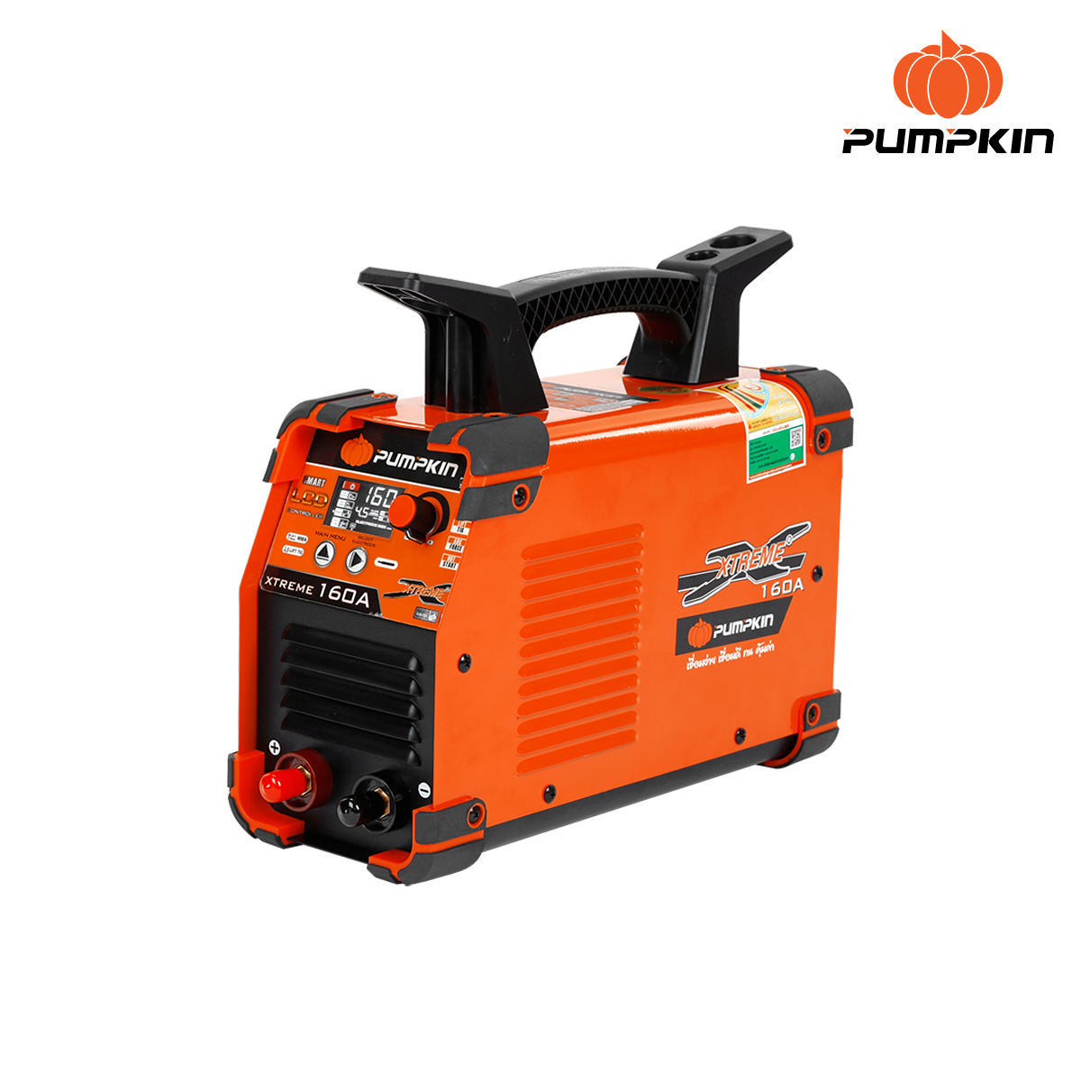 PUMPKIN ตู้เชื่อมระบบ DIGITAL หน้าจอ LCD 160A รุ่น XTREME 160A PUMPKIN ตู้เชื่อมระบบ DIGITAL หน้าจอ LCD 160A รุ่น XTREME 160A - ดำรงค์โฮมพลัส