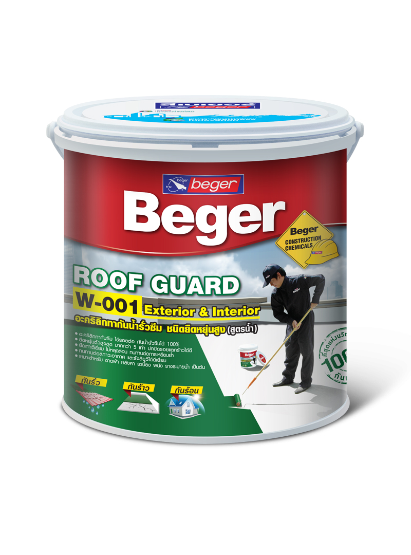 BEGER ROOFSEAL COOL #201 white 4kg. BEGER ROOFSEAL COOL #201 white 4kg. - ดำรงค์โฮมพลัส