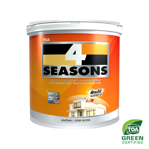 TOA 4 SEASONS สีน้ำ ภายนอก(กล) SUPER MATEX #A6099 SUPER MATEX (แม่สีน้ำตาลโอ็ค)