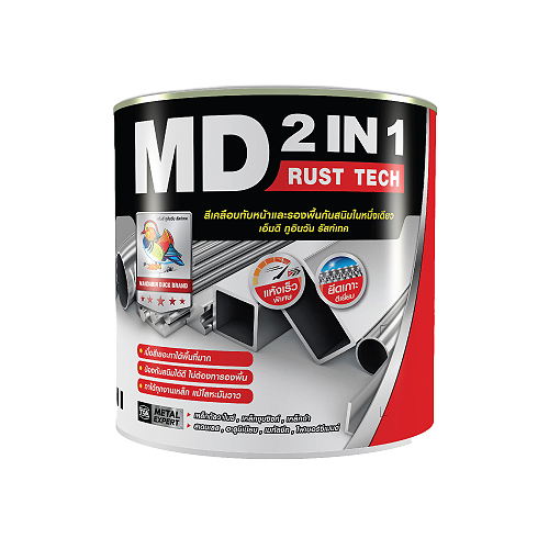 TOA MD สีน้ำมันเคลือบ 2IN1 รัสท์เทค เงา MG000 ไบร์ทซิลเวอร์ กล. TOA MD สีน้ำมันเคลือบ 2IN1 รัสท์เทค เงา MG000 ไบร์ทซิลเวอร์ กล. - ดำรงค์โฮมพลัส