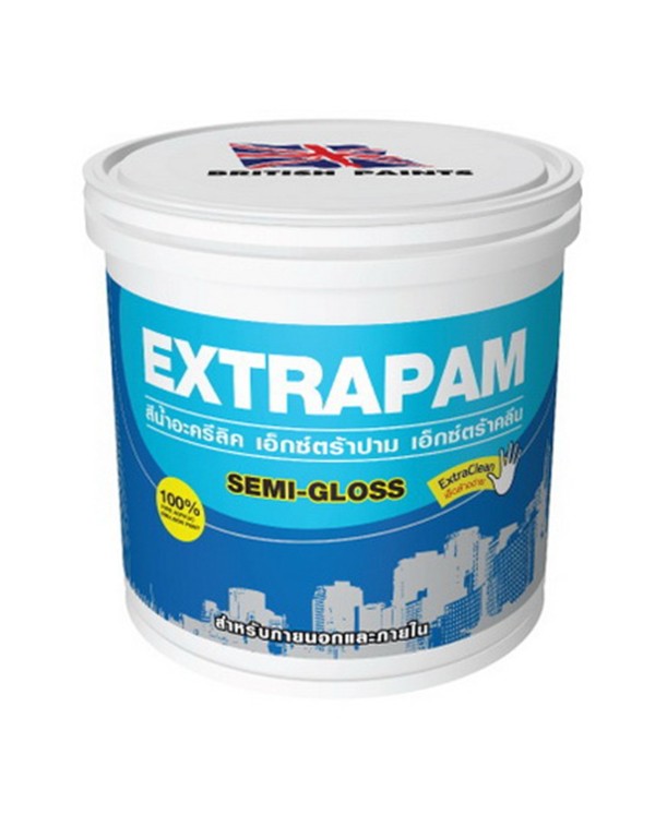 PAMMASTIC EXTRAPAM สีน้ำภายนอก กึ่งเงา เบส B (1กล) (4/ลัง)
