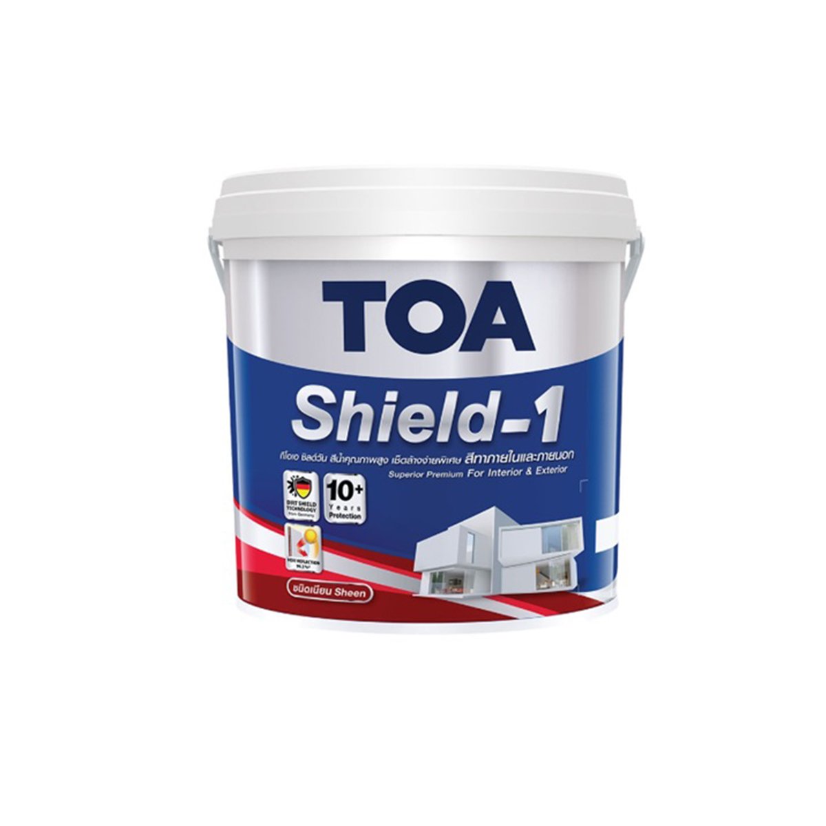 TOA สีน้ำภายนอก ชนิดเนียน เบสA SHIELD 1 NANO (2.5กล)