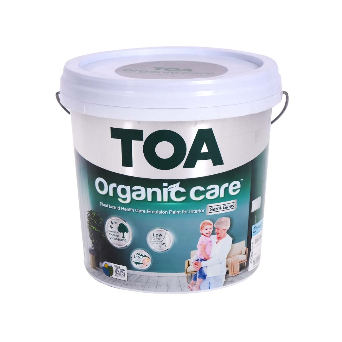 TOA สีน้ำภายในกึ่งเงา ออร์แกนิค แคร์ เบสA (2.5กล)