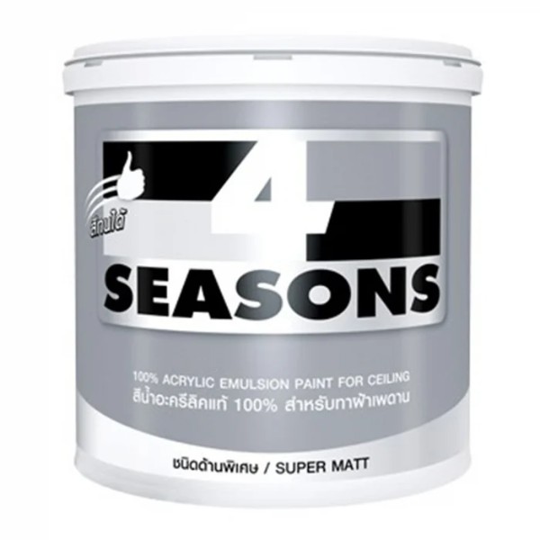 TOA สีน้ำ ทาฝ้าเพดาน #A8000 4 SEASONS ครันบุหรี่ (กล)