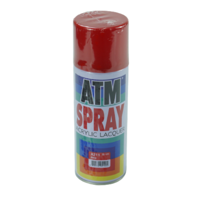 ATM สีสเปรย์ #211 แดง (12/ลัง) ATM สีสเปรย์ #211 แดง (12/ลัง) - ดำรงค์โฮมพลัส