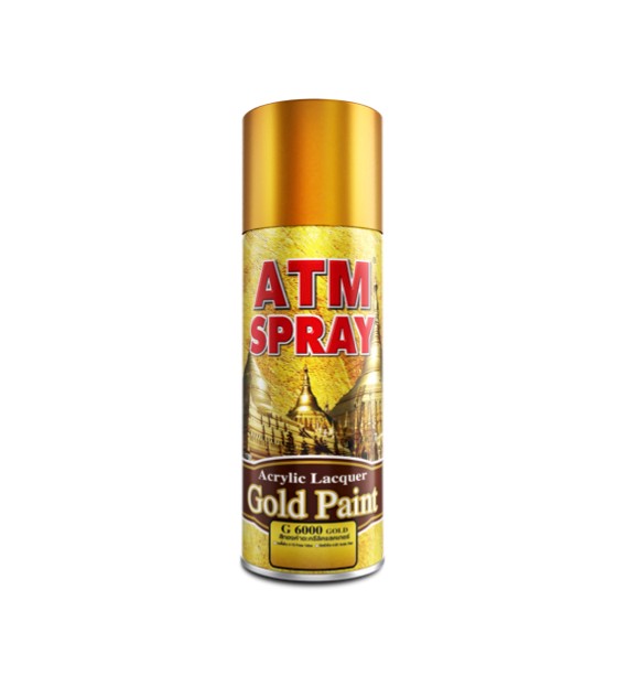 ATM สีสเปรย์ #G6000 ACRYLIC LACQUER GOLD (12/ลัง) ATM สีสเปรย์ #G6000 ACRYLIC LACQUER GOLD (12/ลัง) - ดำรงค์โฮมพลัส