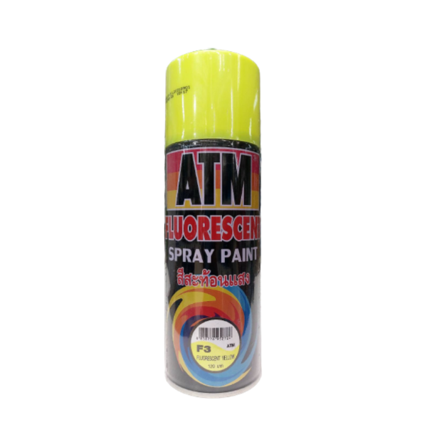ATM สีสเปรย์ F3 เหลืองสะท้อนแสง (12/ลัง) ATM สีสเปรย์ F3 เหลืองสะท้อนแสง (12/ลัง) - ดำรงค์โฮมพลัส