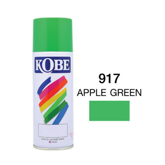 KOBE สีสเปรย์ #917 (เขียวแอปเปิล) แบรนด์ TOA PAINT - ฮาร์ดแวร์ ราคา 49 บาท