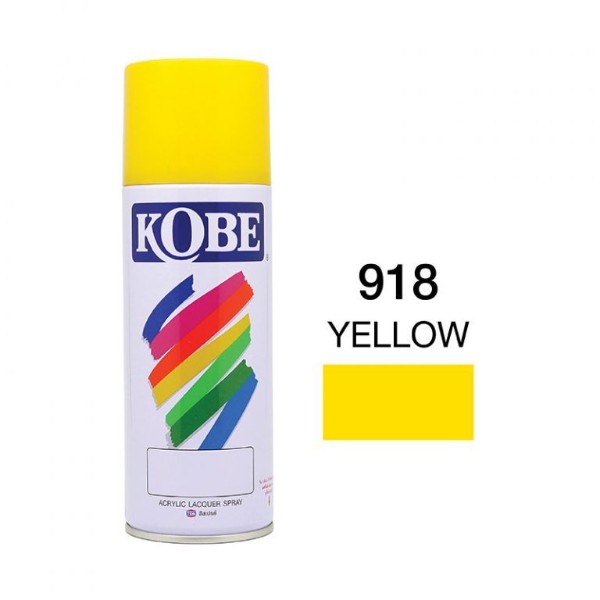 KOBE สีสเปรย์ #918 (เหลือง) KOBE สีสเปรย์ #918 (เหลือง) - ดำรงค์โฮมพลัส