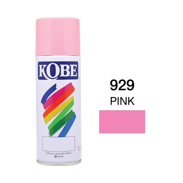 KOBE สีสเปรย์ #929 (ชมพู) แบรนด์ TOA PAINT - ฮาร์ดแวร์ ราคา 49 บาท