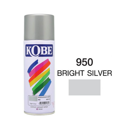 KOBE สีสเปรย์ #950 (เงิน) 400ซีซี KOBE สีสเปรย์ #950 (เงิน) 400ซีซี - ดำรงค์โฮมพลัส