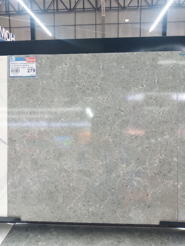 SOSUCO กระเบื้องฟลอเรนซ่า(II)-เทา (R) R/T(C) 60x60 (4 Pieces/Box, 1 Box: 1.44 M2) SOSUCO กระเบื้องฟลอเรนซ่า(II)-เทา (R) R/T(C) 60x60 (4 Pieces/Box, 1 Box: 1.44 M2) - ดำรงค์โฮมพลัส