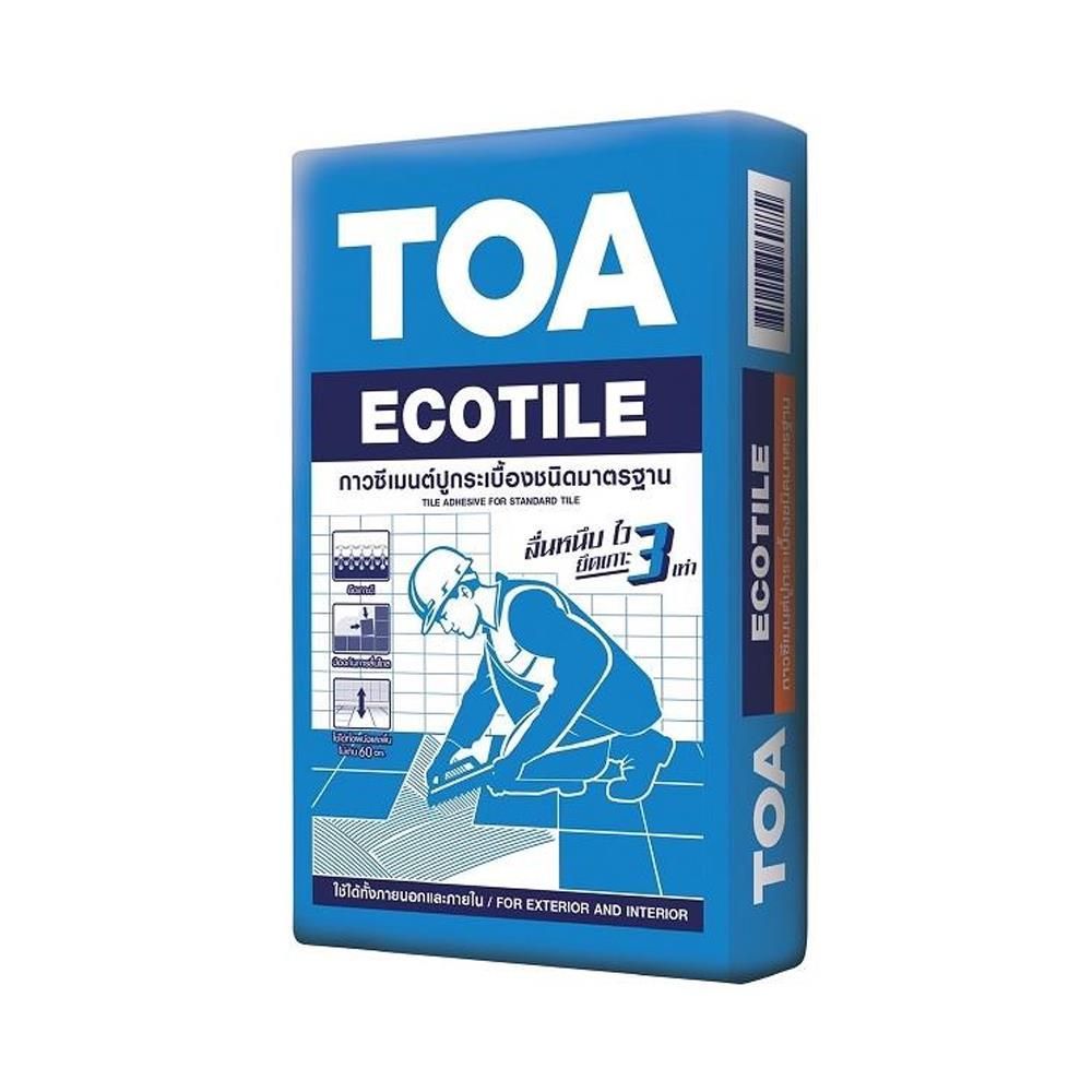 TOA กาวซีเมนต์ฟ้า อีโคไทล์ 20กก. ผงเทา TOA กาวซีเมนต์ฟ้า อีโคไทล์ 20กก. ผงเทา - ดำรงค์โฮมพลัส