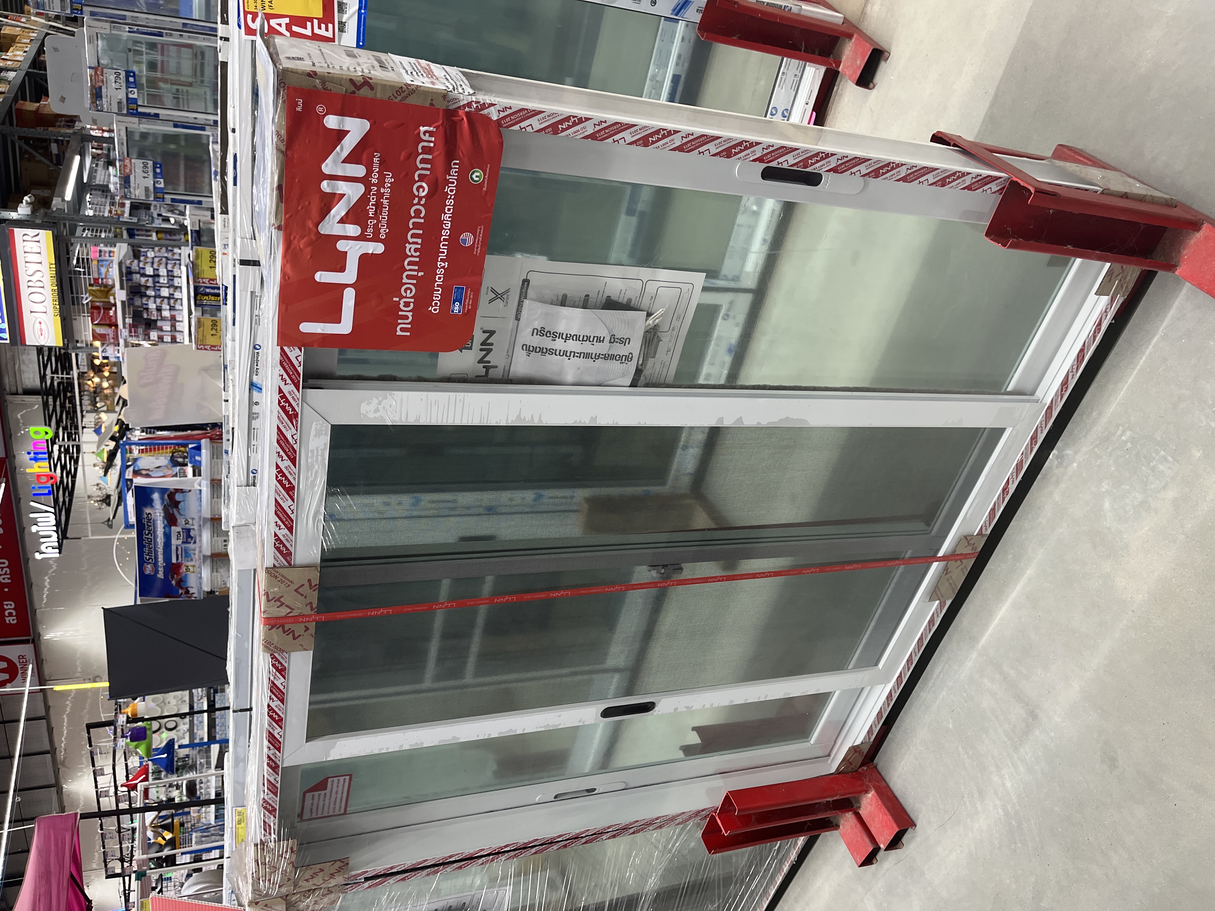 LYNN หน้าต่างบานเลื่อน+มุ้งลวด X SERIES-W3 LP-X3-W03-00 สีขาว #120*110CM แบรนด์ LYNN - ตกแต่ง ราคา 2,890 บาท