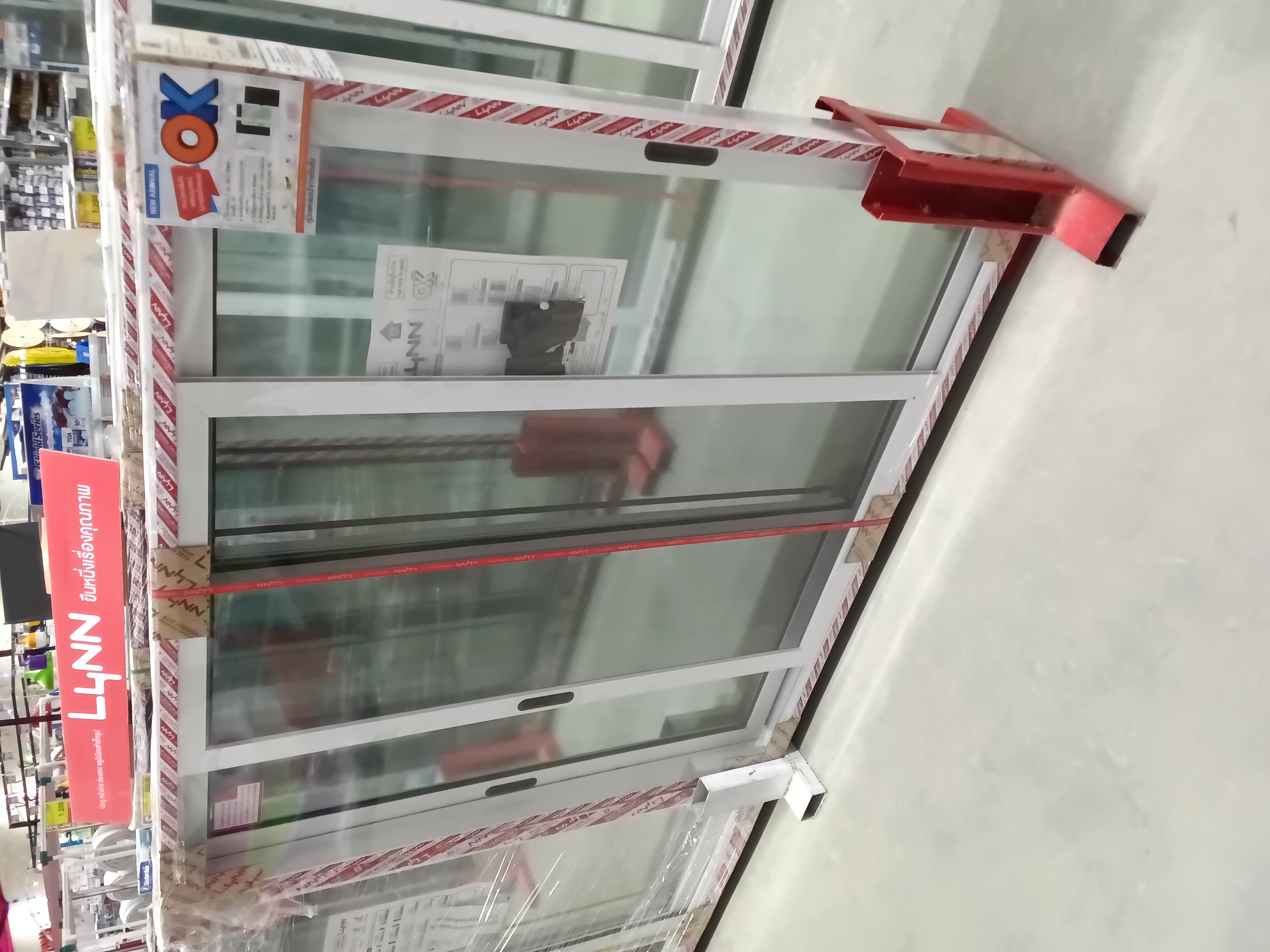 LYNN หน้าต่างบานเลื่อนสลับ+ชุดมุ้งลวด OK 120*110ซม. LP-OK-W03 สีขาว แบรนด์ LYNN - ตกแต่ง ราคา 2,490 บาท