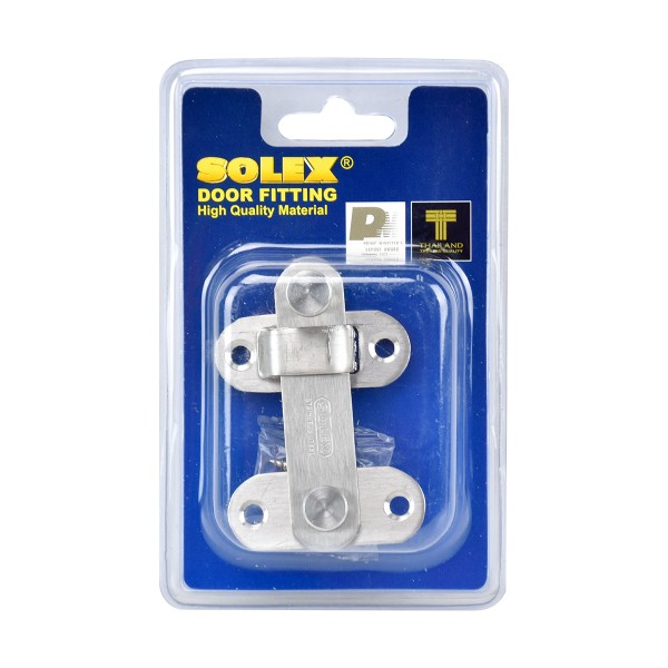 SOLEX กลอนสับแสตนเลส รุ่น E สี SS 4นิ้ว SOLEX กลอนสับแสตนเลส รุ่น E สี SS 4นิ้ว - ดำรงค์โฮมพลัส