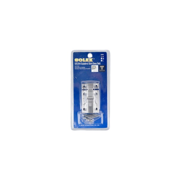 SOLEX กลอนแสตนเลส 304 ห้องน้ำ ขนาด เล็ก SOLEX กลอนแสตนเลส 304 ห้องน้ำ ขนาด เล็ก - ดำรงค์โฮมพลัส