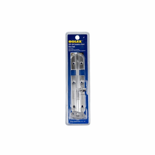 SOLEX กลอนแสตนเลส 304 หัวกลม 4นิ้ว SOLEX กลอนแสตนเลส 304 หัวกลม 4นิ้ว - ดำรงค์โฮมพลัส