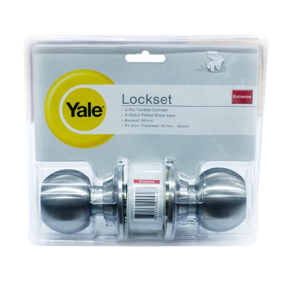 YALE ลูกบิดประตูระบบทั่วไป VCA หัวกลมธรรมดา หัวใหญ่ VCA5227 US32D YALE ลูกบิดประตูระบบทั่วไป VCA หัวกลมธรรมดา หัวใหญ่ VCA5227 US32D - ดำรงค์โฮมพลัส