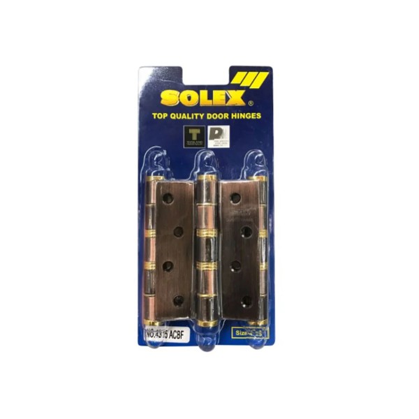 SOLEX บานพับแกนใหญ่ NO.4315 ACB (แพ็ค 2 Pcs.) แผง SOLEX บานพับแกนใหญ่ NO.4315 ACB (แพ็ค 2 Pcs.) แผง - ดำรงค์โฮมพลัส
