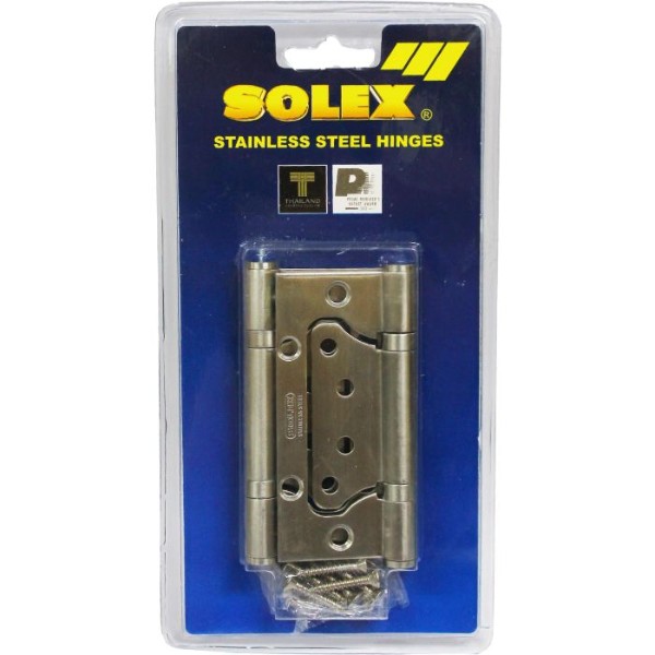 SOLEX บานพับแสตนเลส NO.4275SB (แพ็ค 2 Pcs.)แผง SOLEX บานพับแสตนเลส NO.4275SB (แพ็ค 2 Pcs.)แผง - ดำรงค์โฮมพลัส