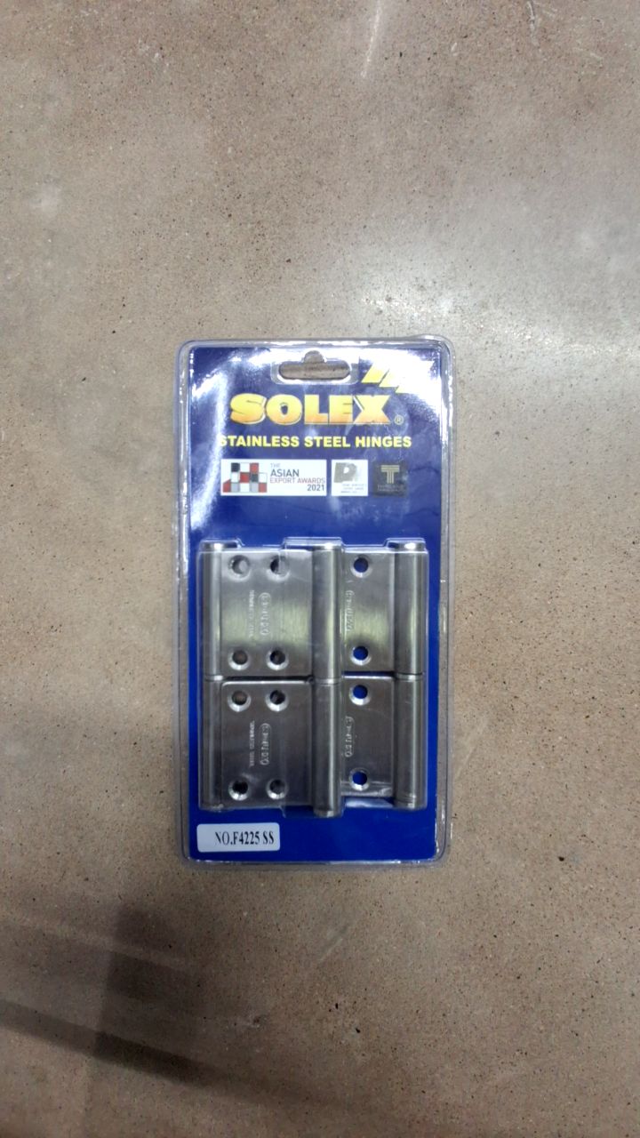 SOLEX บานพับแสตนเลส ถอดได้ NO.F4225SS(3)แผง SOLEX บานพับแสตนเลส ถอดได้ NO.F4225SS(3)แผง - ดำรงค์โฮมพลัส