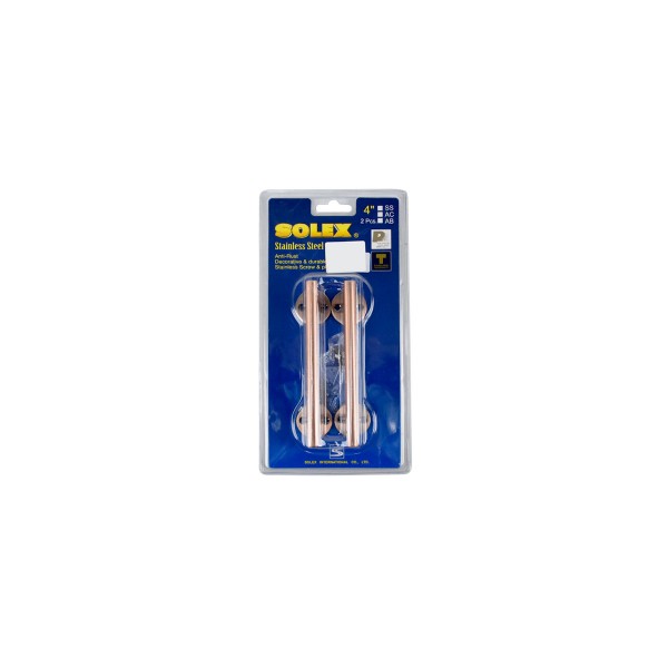 SOLEX มือจับแสตนเลส NO.125AC แพ็ค2 (แผง) SOLEX มือจับแสตนเลส NO.125AC แพ็ค2 (แผง) - ดำรงค์โฮมพลัส