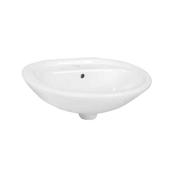 HAFELE อ่างล้างหน้าแขวนผนัง สีขาว 530MM 495.60.985