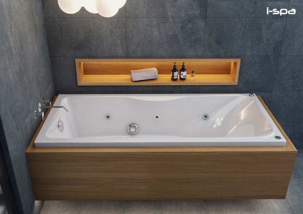 ISPA อ่างเปล่า แบบก่อเคาน์เตอร์ รุ่นI-ELE03 170*70*35 cm. ELEKRA แบรนด์ ISPA - ตกแต่ง ราคา 14,310 บาท