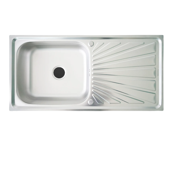 Dyna Home ซิ้งค์หนึ่งหลุมมีที่พักจาน 0.7mm. FS-9643-J Dyna Home ซิ้งค์หนึ่งหลุมมีที่พักจาน 0.7mm. FS-9643-J - ดำรงค์โฮมพลัส
