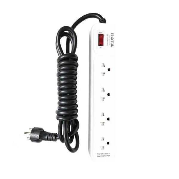 DATA ปลั๊กไฟ มอก. AP4195 4ช่อง 1สวิตซ์ 5ม. สีเทา