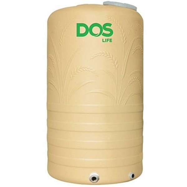 DOS ถังเก็บน้ำ GROW COM-15/GD รวงข้าว (สีชานม) 2000L
