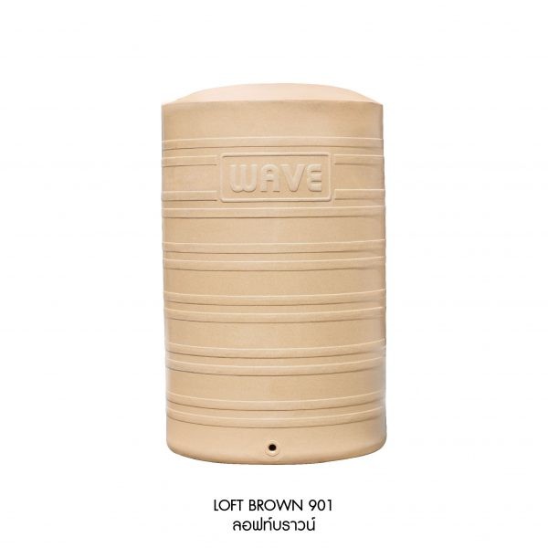 WAVE ถังเก็บน้ำบนดิน The Loft 1000L ท่อนอก +ลูกลอย 1 ลอฟท์บราวน์