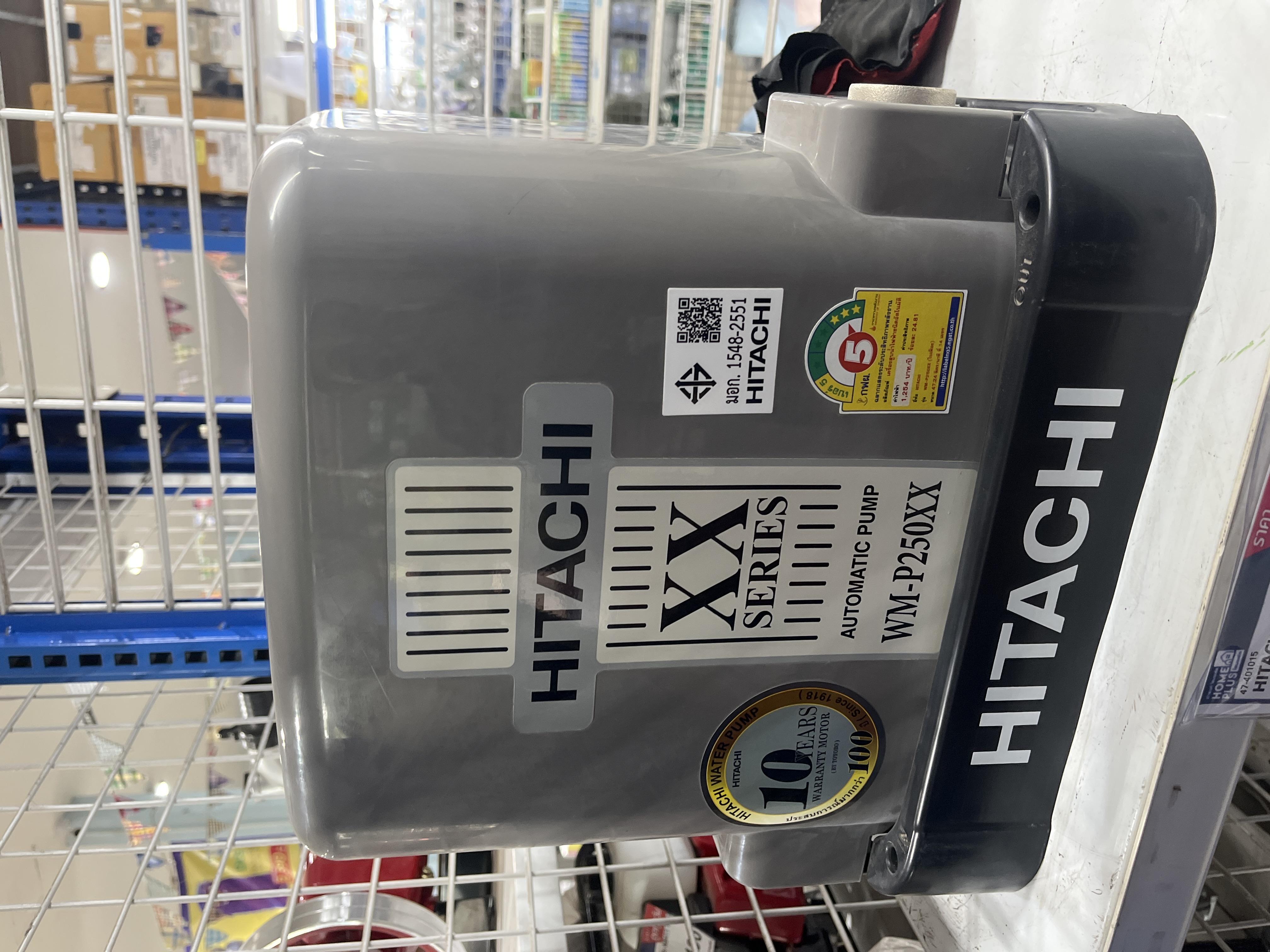 HITACHI ปั๊มน้ำอัตโนมัติ แบบแรงดันคงที่ ปั๊มเหลี่ยม WM-P250XX HITACHI ปั๊มน้ำอัตโนมัติ แบบแรงดันคงที่ ปั๊มเหลี่ยม WM-P250XX - ดำรงค์โฮมพลัส