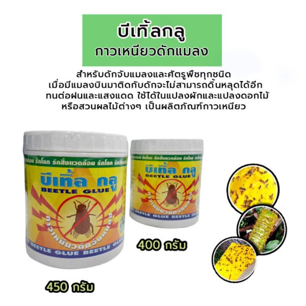 บีเทิ้ลกลู กาวเหนียวดักแมลง 400 กรัม
