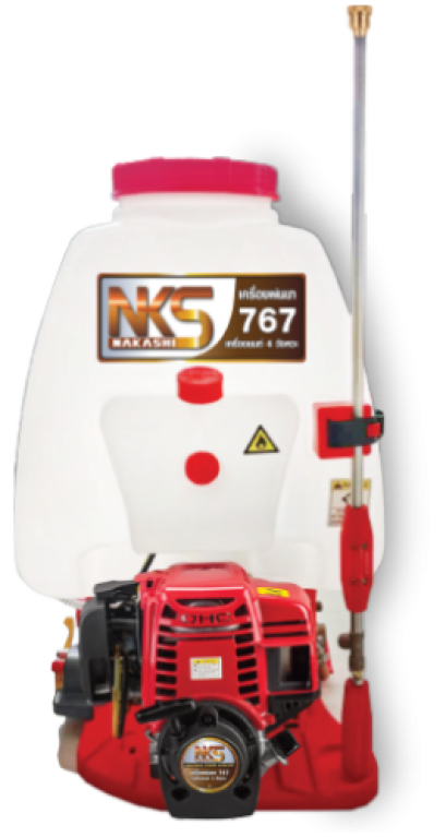 NAKASHI เครื่องพ่นยาสะพายหลัง 4 จังหวะ รุ่น NK-767 25L
