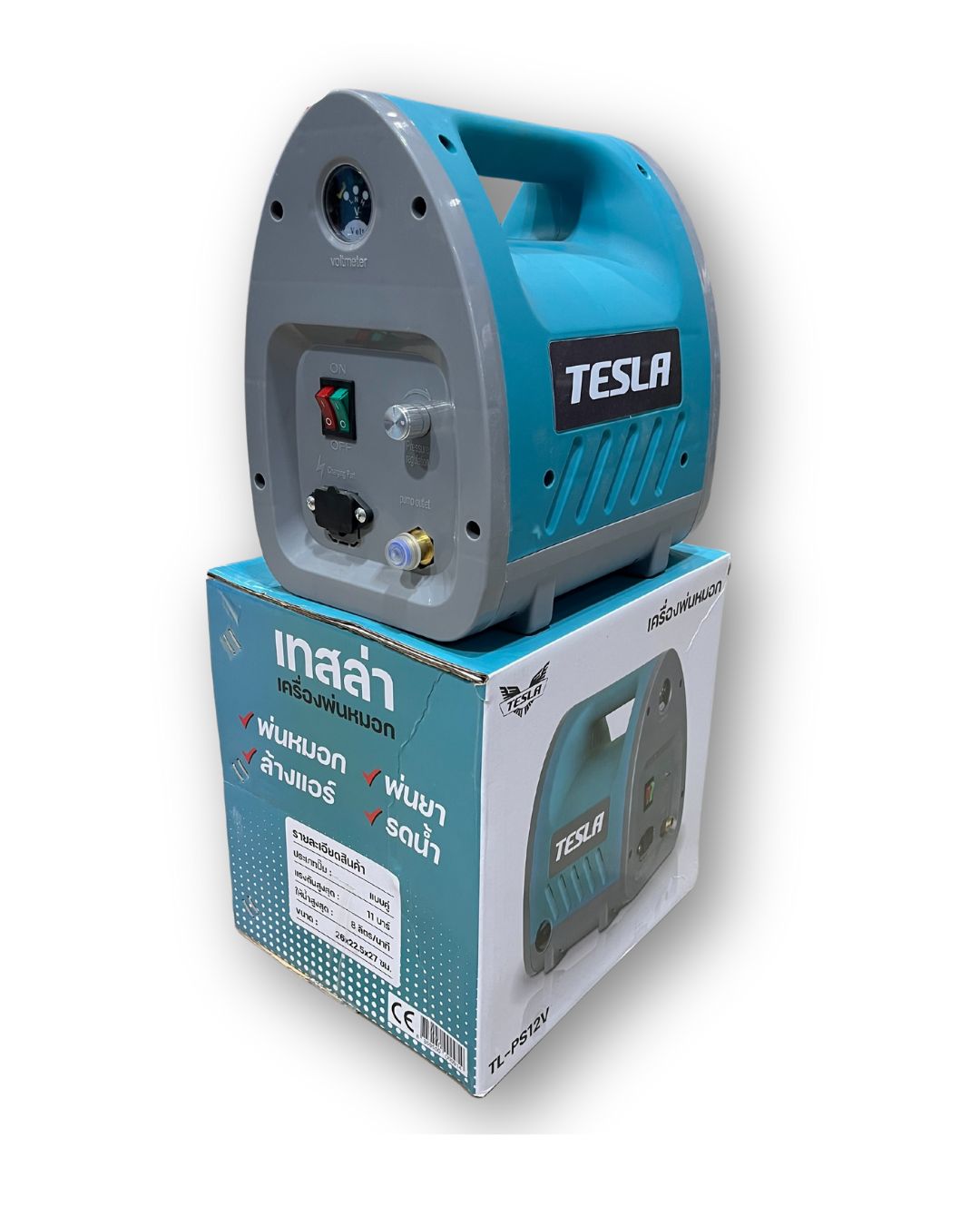 TESLA เครื่องพ่นหมอก มีแบต รุ่น TL-PS12V-DC