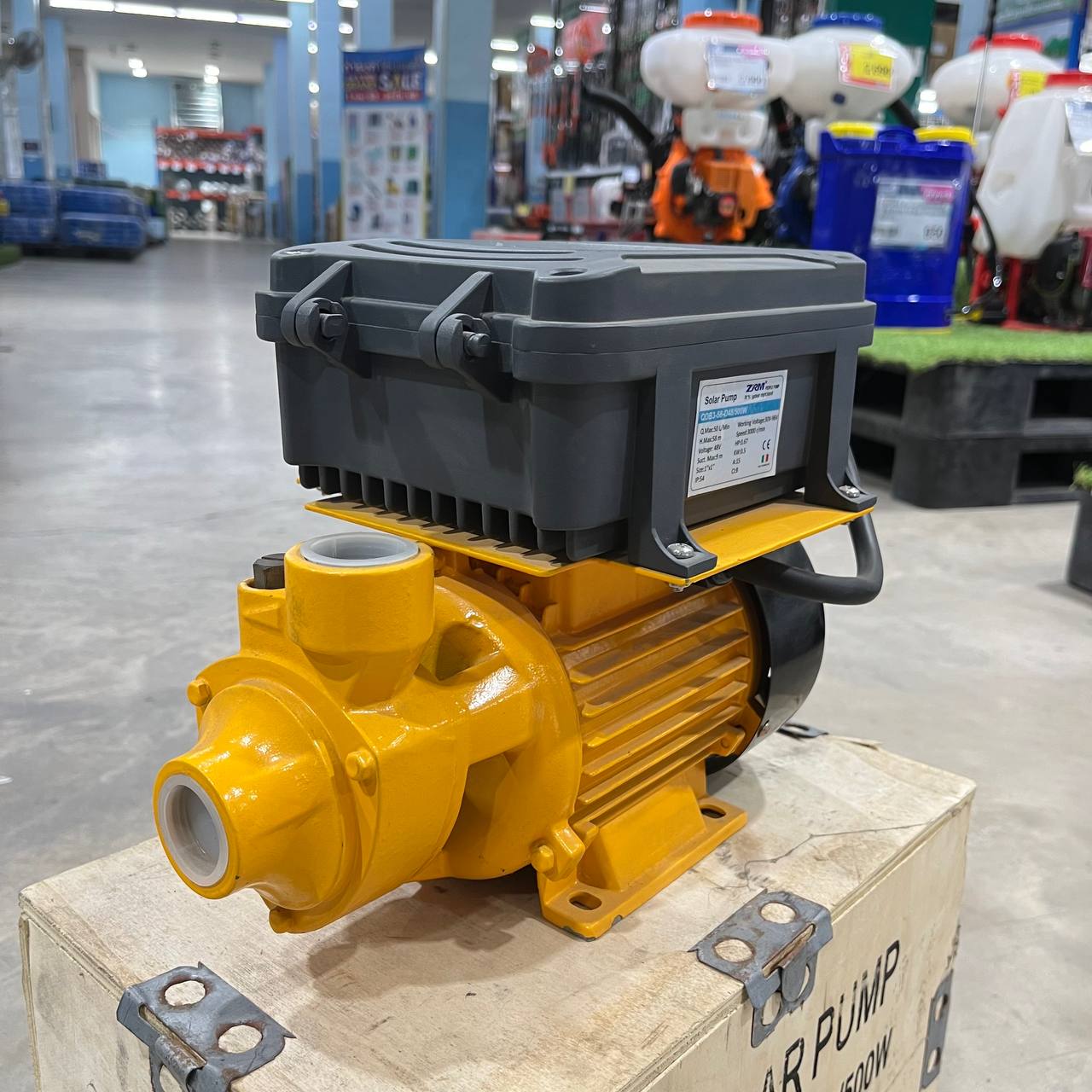 ปั๊มน้ำหอยโข่งโซล่าเซลล์ DQB3-58-D48/500W 1นิ้ว