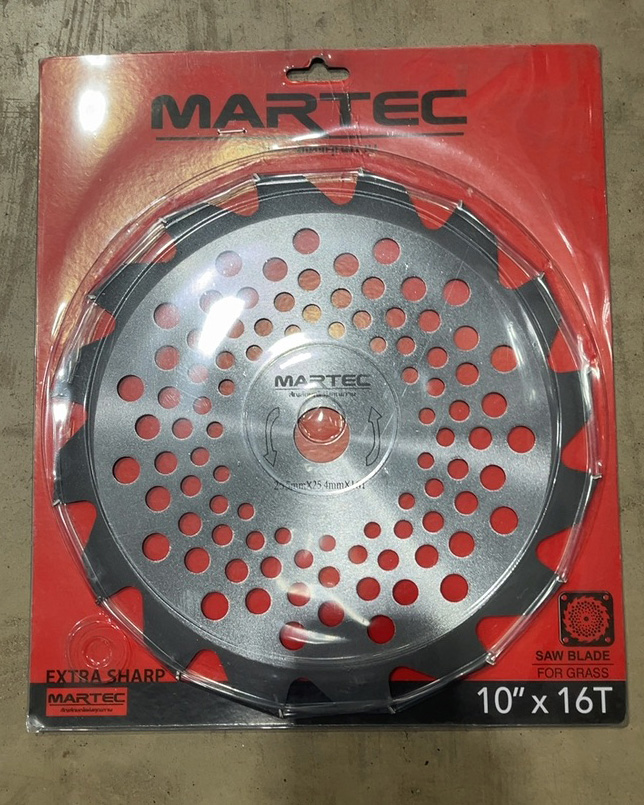 MARTEC ใบตัดหญ้ามีฟันติดคาร์ไบด์ 10X16T แบรนด์ มิตซู ควายเหล็ก - การเกษตร ราคา 89 บาท