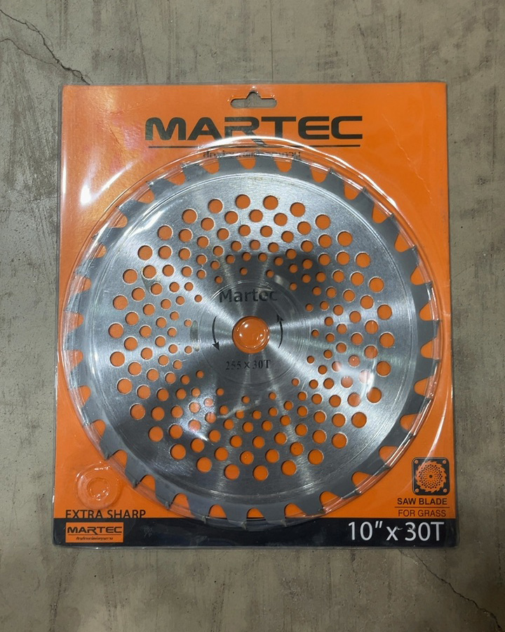 MARTEC ใบตัดหญ้ามีฟันติดคาร์ไบด์ 10X30T MARTEC ใบตัดหญ้ามีฟันติดคาร์ไบด์ 10X30T - ดำรงค์โฮมพลัส