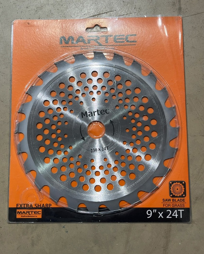 MARTEC ใบตัดหญ้ามีฟันติดคาร์ไบด์ 9X24T MARTEC ใบตัดหญ้ามีฟันติดคาร์ไบด์ 9X24T - ดำรงค์โฮมพลัส