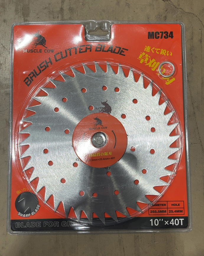 MUSCLE COW ใบเลื่อยวงเดือนตัดหญ้า MC734 10นิ้วx40T MUSCLE COW ใบเลื่อยวงเดือนตัดหญ้า MC734 10นิ้วx40T - ดำรงค์โฮมพลัส
