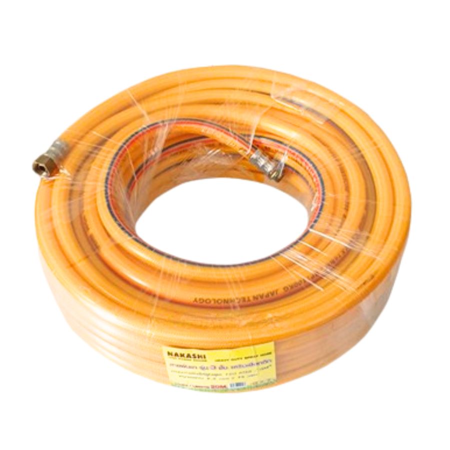 NAKASHI สายพ่นยา 3 ชั้น เสริมเชือกถัก 8.5x14 mm.20 m./ROLL
