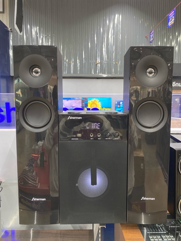 SHERMAN ชุดลำโพง 21CH SB-66B3B 130W(rms) SHERMAN ชุดลำโพง 21CH SB-66B3B 130W(rms) - ดำรงค์โฮมพลัส