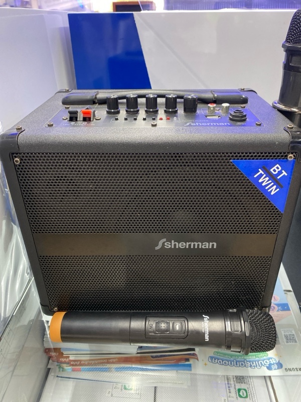 SHERMAN แอมป์พร้อมลำโพงขนาด 6 APS-107 50W MIC SHERMAN แอมป์พร้อมลำโพงขนาด 6 APS-107 50W MIC - ดำรงค์โฮมพลัส