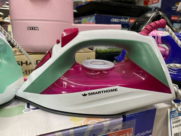 Smart Home เตารีดไอน้ำ SSIR-909 1200วัตต์ สีชมพู