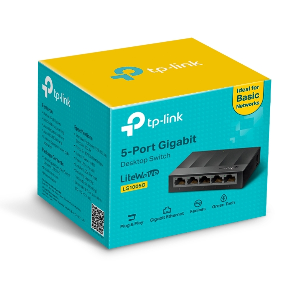 TP LINK สวิทซ์ฮับ LS1005G 5-Port